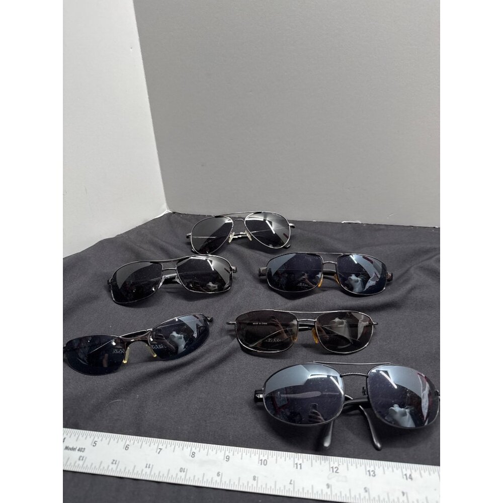 Assorted Lot Of 6 Mens Polarized Sunglasses